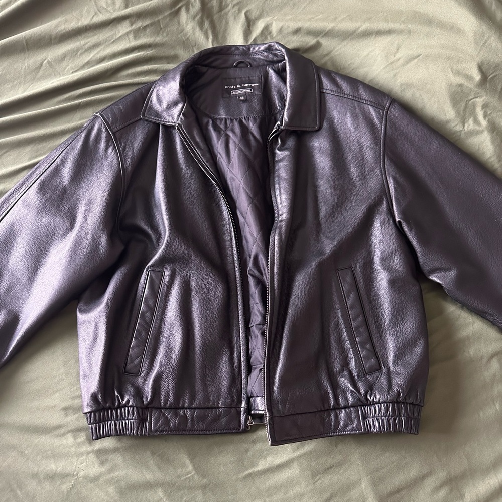 Croft & Barrow Vintage Leather Jacket - Men’s size large
